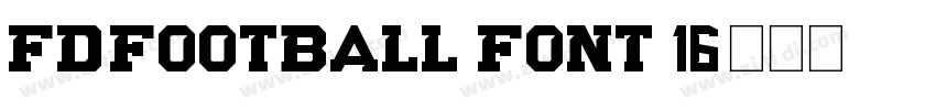 FD-Football Font 16字体转换